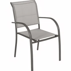 Fauteuil de jardin empilable PIAZZA Noisette & Tonka