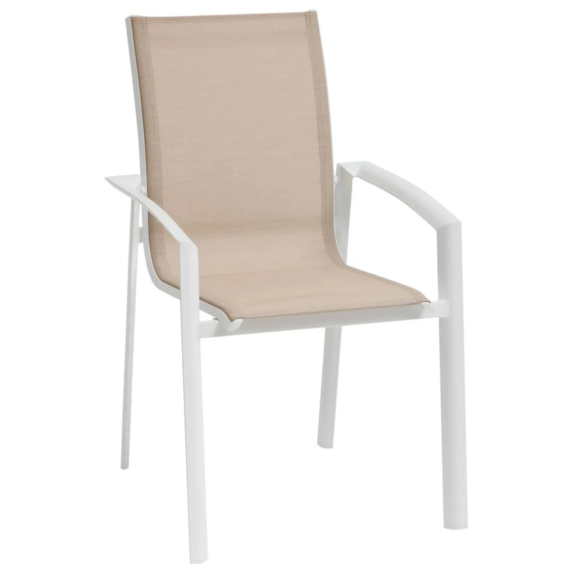 Fauteuil de jardin empilable AXANT Lin / Blanc