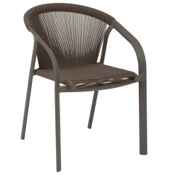 Fauteuil de jardin empilable RIU Wengé & Praliné