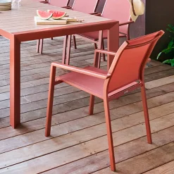 Fauteuil de jardin ESSENTIA Acajou