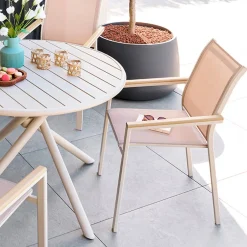 Fauteuil de jardin ESSENTIA Argile