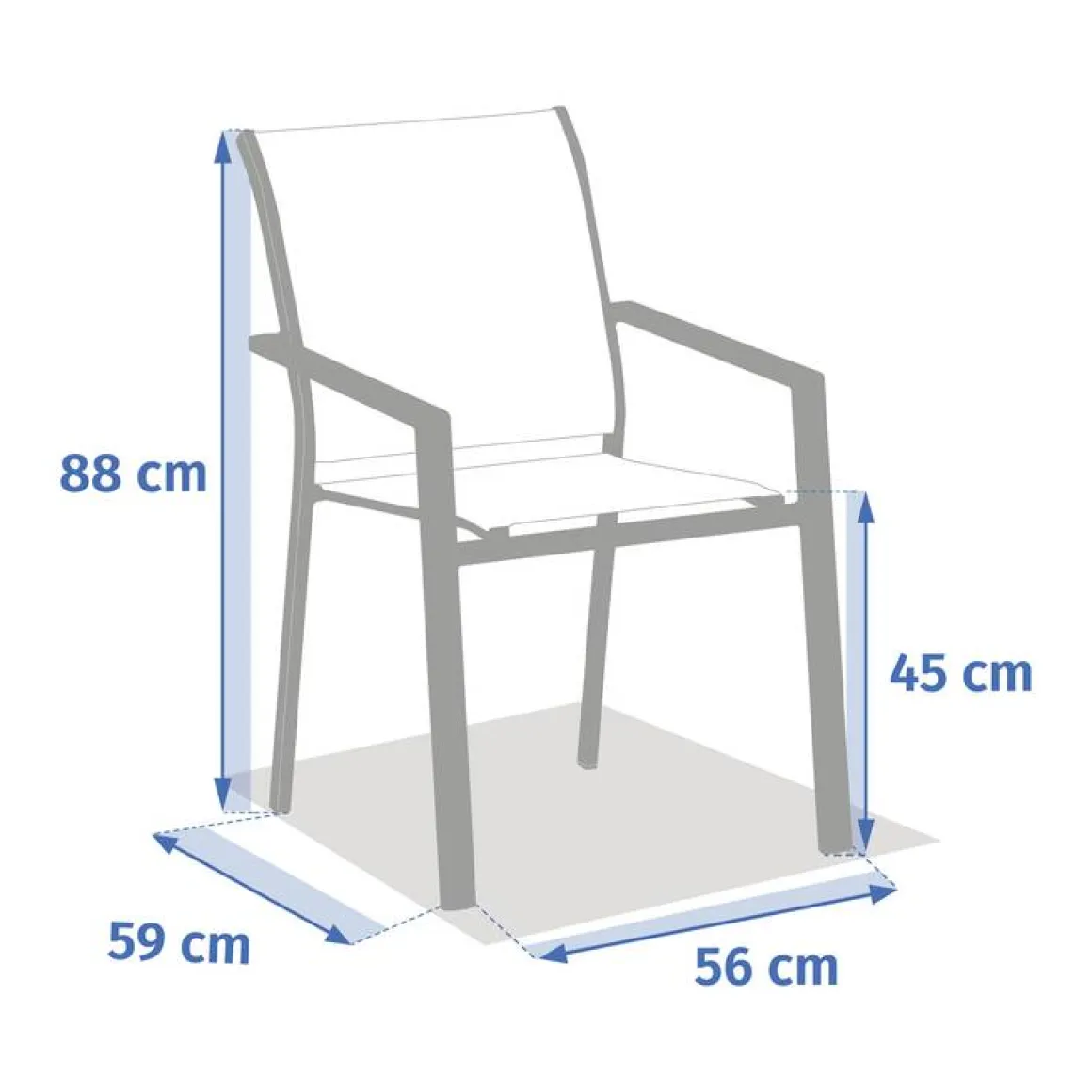 Fauteuil de jardin ESSENTIA Vert laurier
