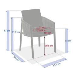 Fauteuil de jardin NELORA Miel / Honey