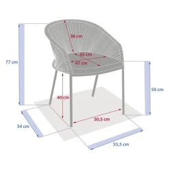 Fauteuil de jardin ORYON Café