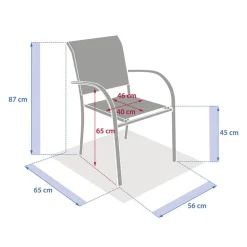 Fauteuil de jardin PIAZZA Acajou