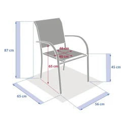 Fauteuil de jardin PIAZZA Vert Laurier
