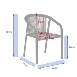 Fauteuil de jardin RIU Sauge / Vert laurier