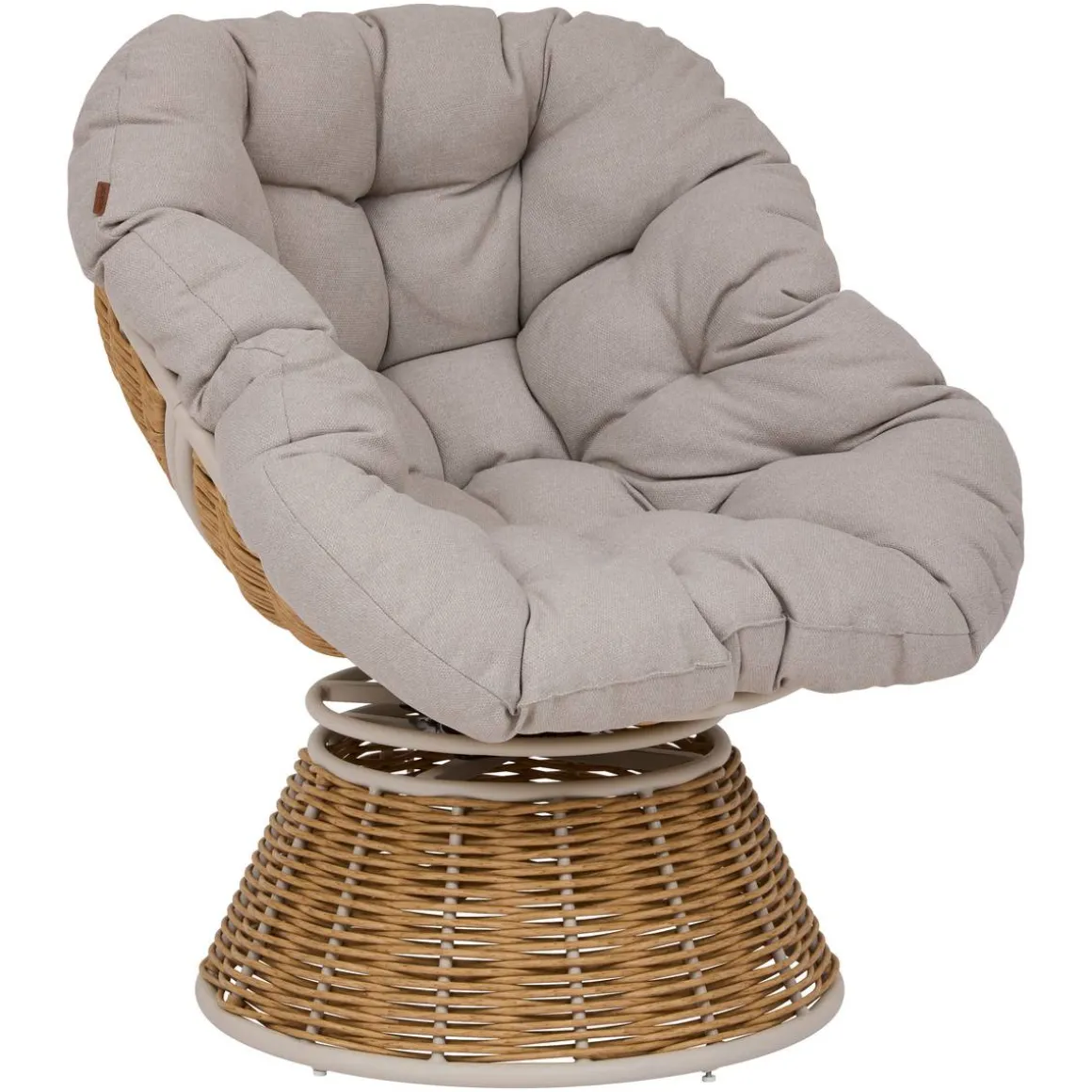 Fauteuil de jardin rotatif NYMELY Beige