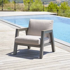 Fauteuil de salon de jardin AXIOME Praline