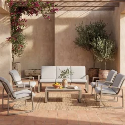 Fauteuil de salon de jardin BOREANE Café