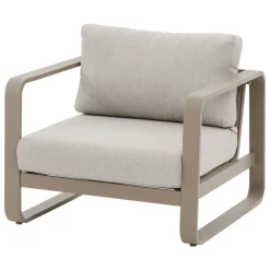 Fauteuil de salon de jardin DOMILLY Café