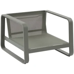 Fauteuil de salon de jardin DOMILLY Beige / Vert laurier