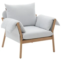 Fauteuil de salon de jardin ODEMILIA Gris