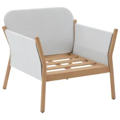 Fauteuil de salon de jardin ODEMILIA Gris