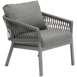 Fauteuil de salon de jardin ORIENGO Anthracite & Graphite