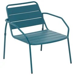 Fauteuil de salon de jardin PHUKET Bleu canard