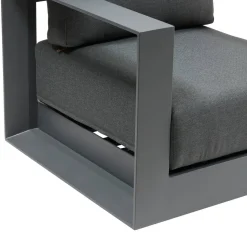 Fauteuil de salon de jardin rotatif ALLURE Gris / Graphite