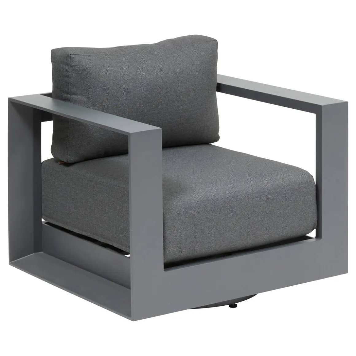Fauteuil de salon de jardin rotatif ALLURE Gris / Graphite