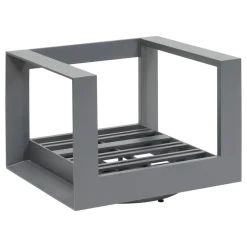 Fauteuil de salon de jardin rotatif ALLURE Gris / Graphite
