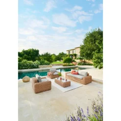 Fauteuil de salon de jardin SAVINIA Tahini