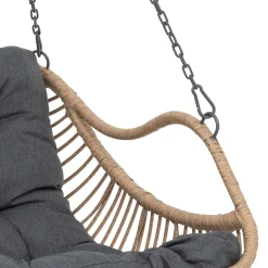 Fauteuil oeuf suspendu GIBRALTAR Ardoise + 1 pied réglable PANAO