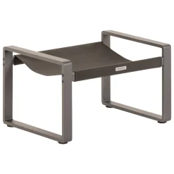 Fauteuil relax de jardin LAMBINIO Graphite & Gris foncé