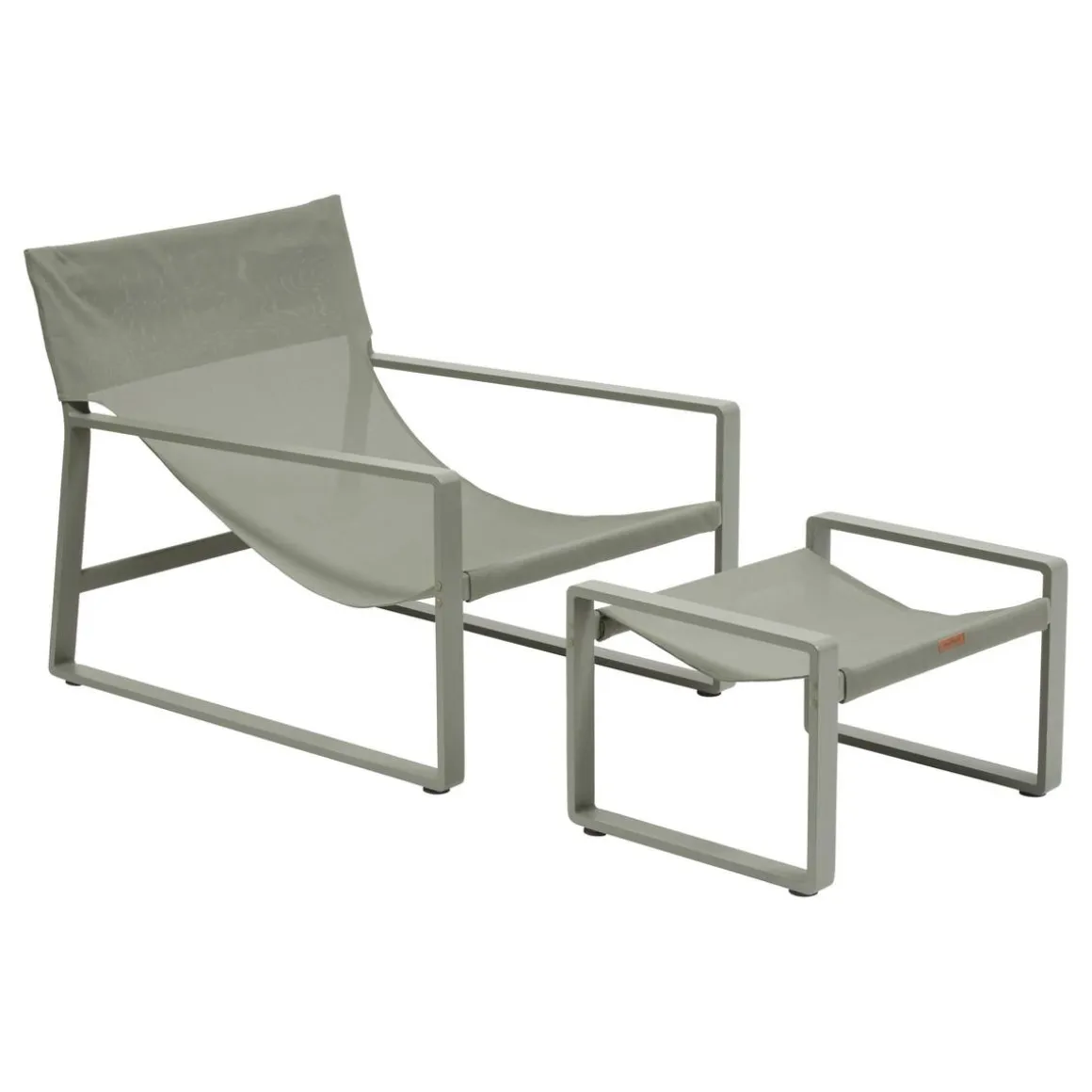 Fauteuil relax de jardin LAMBINIO Beige / Vert laurier