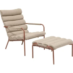 Fauteuil relax de jardin SOLANI Acajou