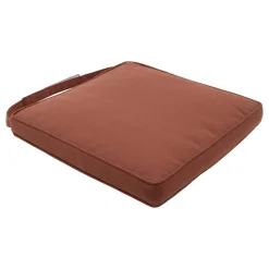 Galette de chaise KORAÏ Acajou