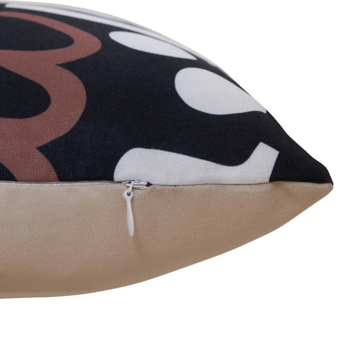 Housse de coussin d'extérieur rectangulaire NOLAN Noir
