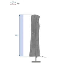 Housse de protection HAMBO pour parasol déporté Gris S