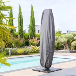 Housse de protection HAMBO pour parasol déporté Gris S