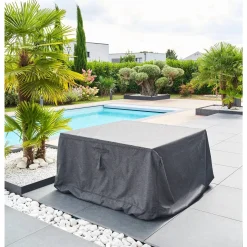Housse de protection HAMBO pour table carrée Gris S
