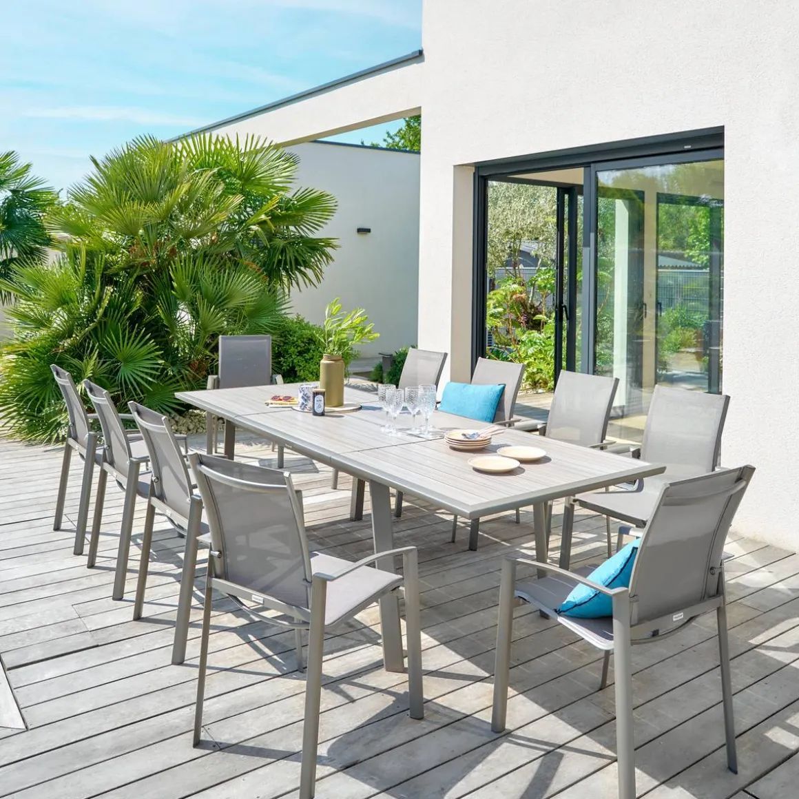 Housse de protection HAMBO pour table rectangulaire Gris S