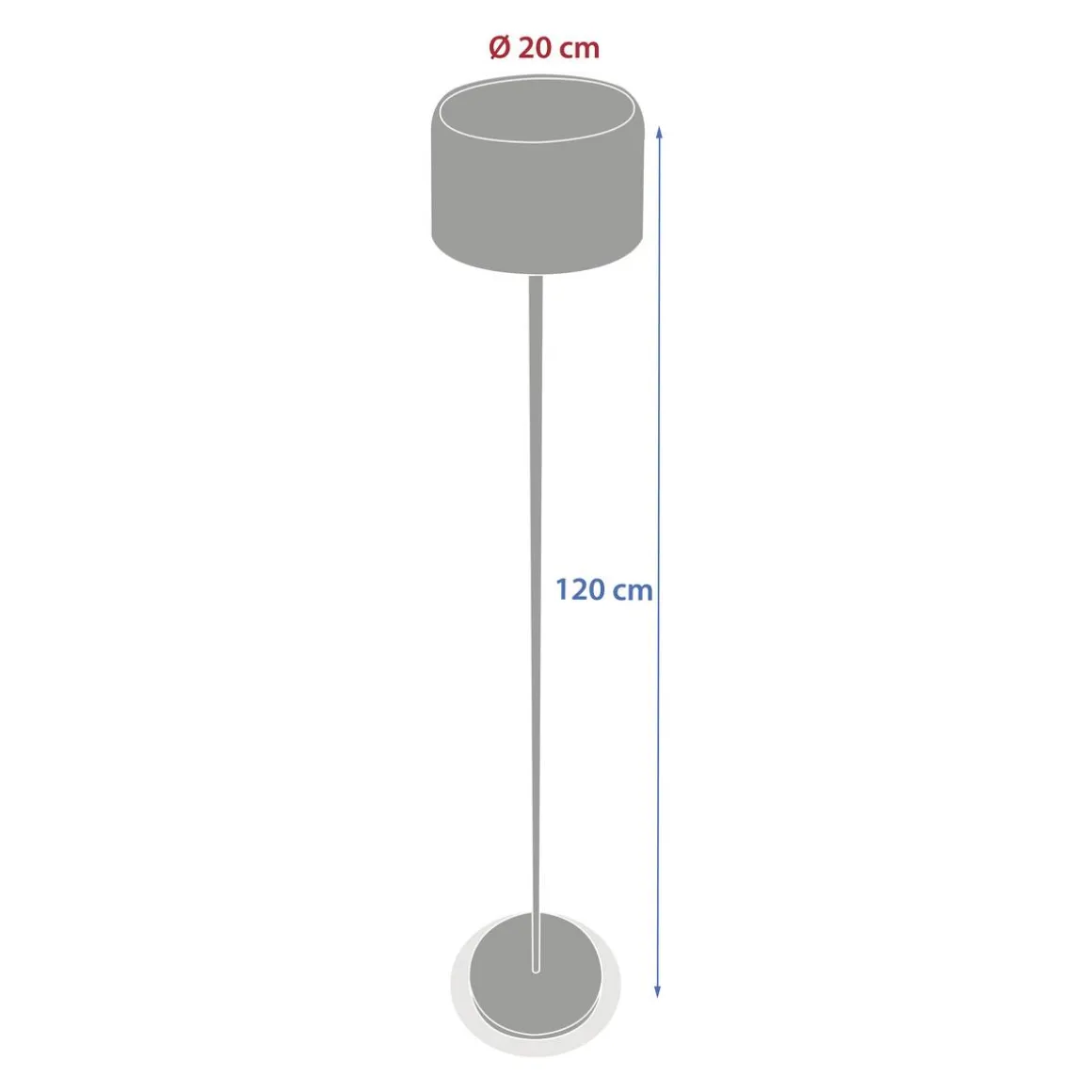 Lampadaire solaire BOLTY Graphite