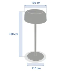 Lampe solaire BOLTY Graphite