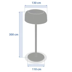 Lampe solaire BOLTY Graphite