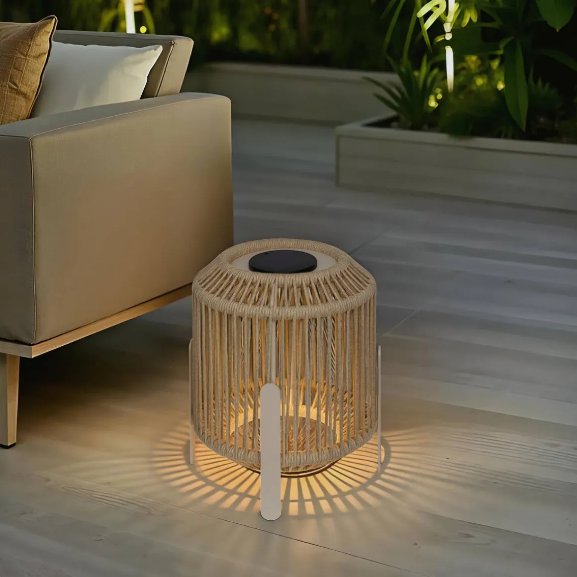Lanterne solaire LINY Argile