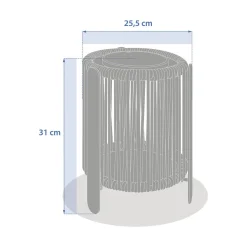 Lanterne solaire LINY Graphite