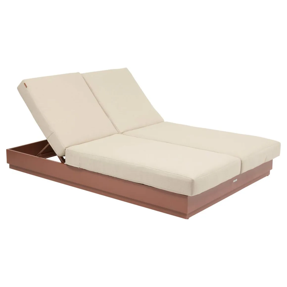Lit de piscine ALLURE Beige / Acajou