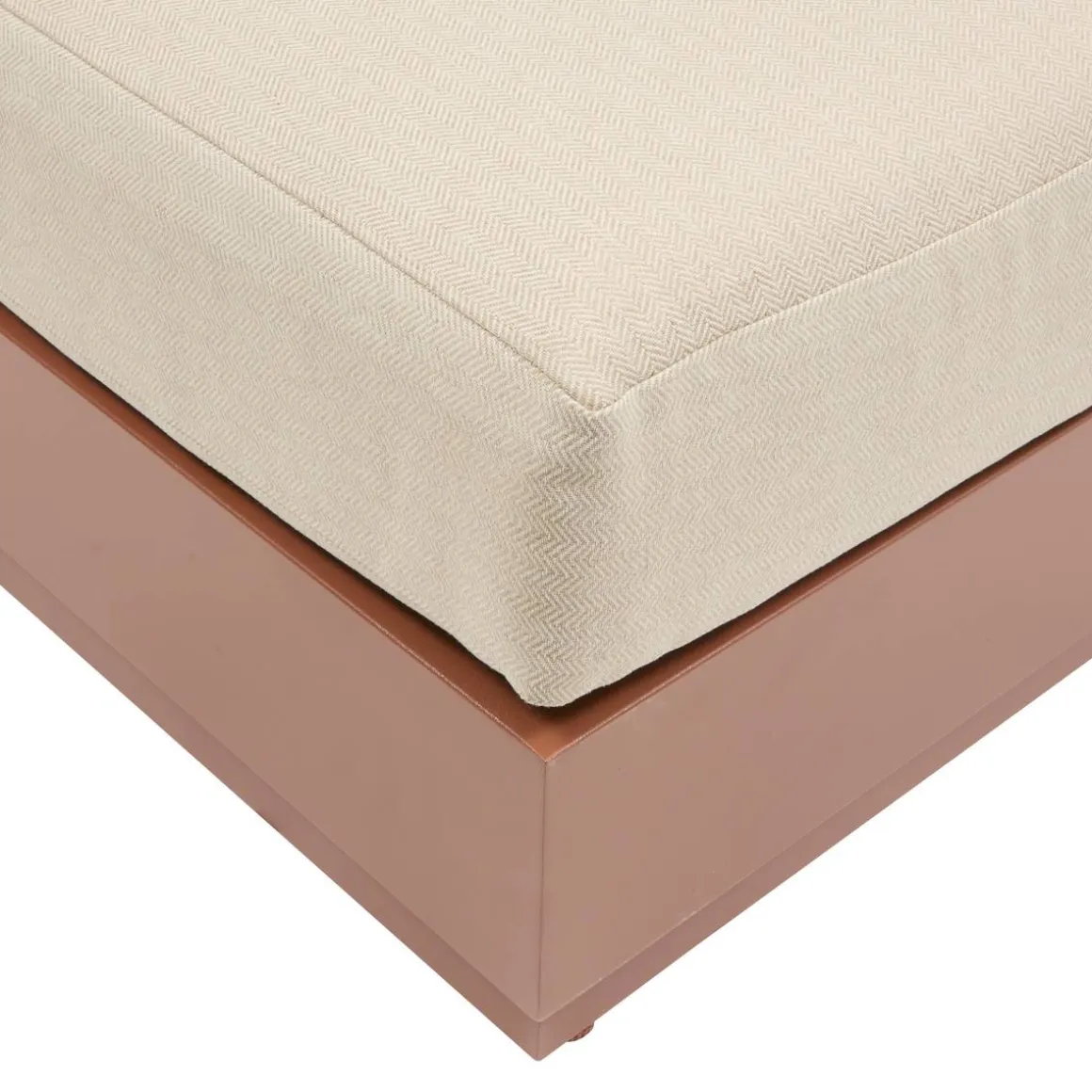 Lit de piscine ALLURE Beige / Acajou