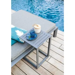 Lit de piscine double ÉVASION Anthracite & Graphite