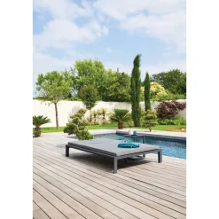 Lit de piscine double ÉVASION Anthracite & Graphite