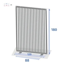 Lot de 2 brise-vues d'extérieur ZUPTA Graphite