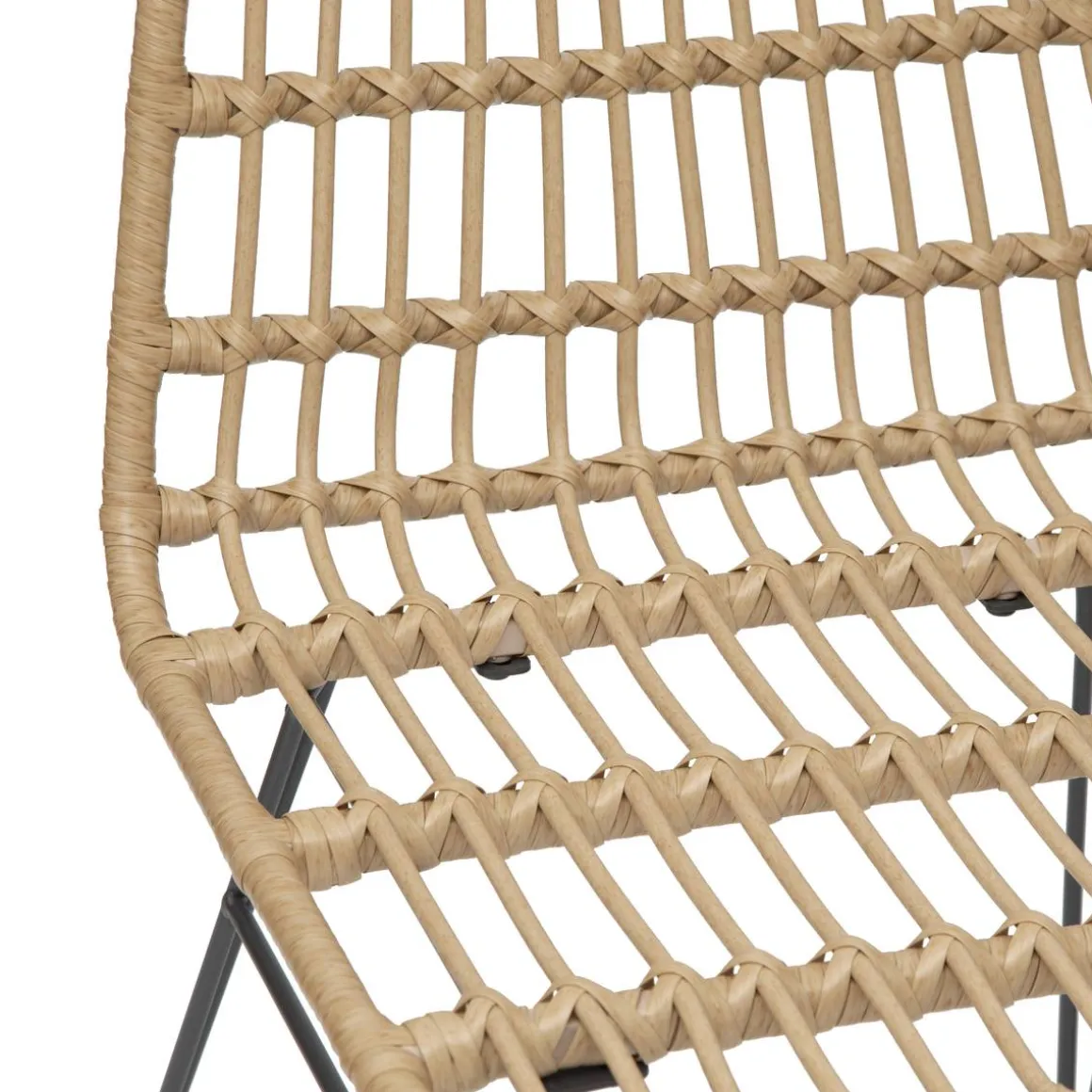Lot de 2 chaises de jardin LAMBADA Sésame & Graphite