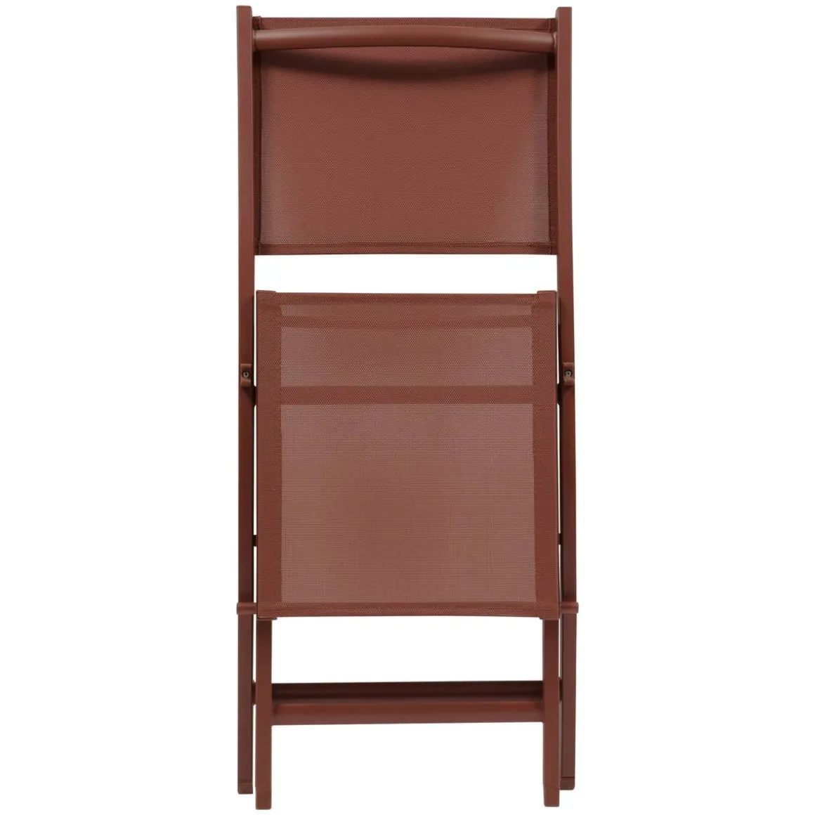 Lot de 4 chaises de jardin pliante ESSENTIA Acajou