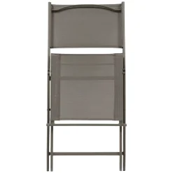 Lot de 4 chaises de jardin pliante MODULA Noisette / Café