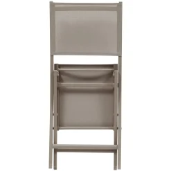 Lot de 4 chaises de jardin pliante ESSENTIA Noisette / Café