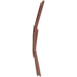 Lot de 4 chaises de jardin pliante MODULA Acajou
