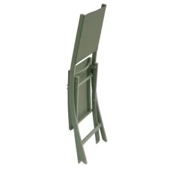 Lot de 4 chaises de jardin pliante ESSENTIA Vert laurier